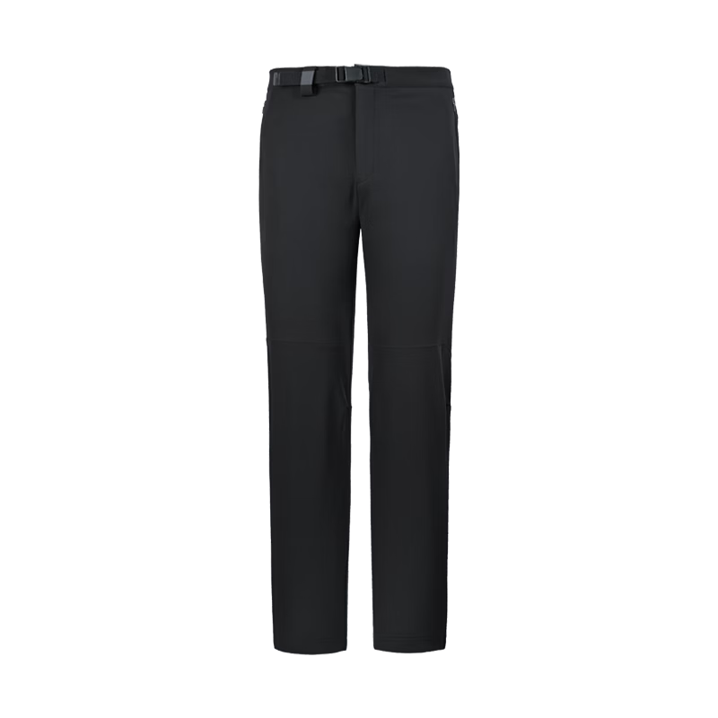 Black Ice 25 New Spring Autumn Outdoor Hiking Men's Softshell Pants Water-Repellent Durable Stretch Black XL