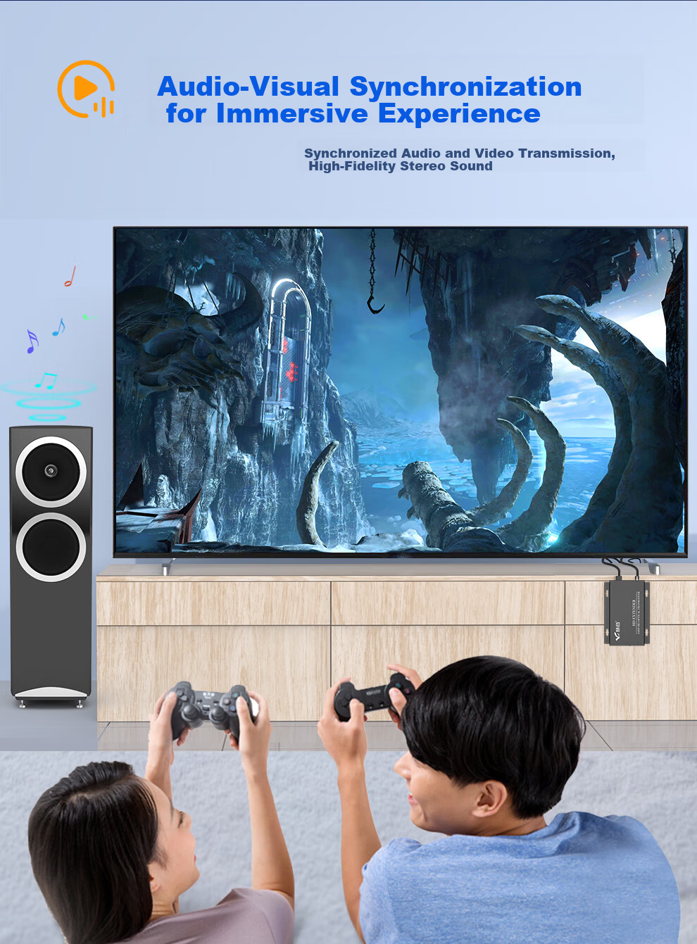 Huigu HDMI Optical Transmitter HD Video Optical Transmitter HDMI Fiber Extender Aluminum Alloy Shell SC Interface HG-911HD 7