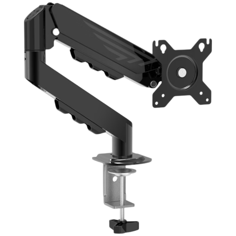 ATSCORE Monitor Arm, Computer Screen Display Stand Arm, Desk Clip/through-Hole Suspended Lifting Heightening Bracket, 17-32 Inches