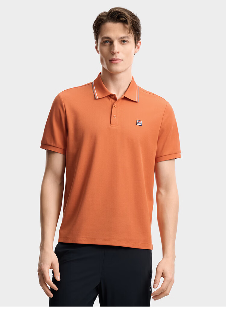 FILA Official Men's Knitted Short Sleeve Polo Shirt 2026 Summer Casual Comfortable Cooling Top 31