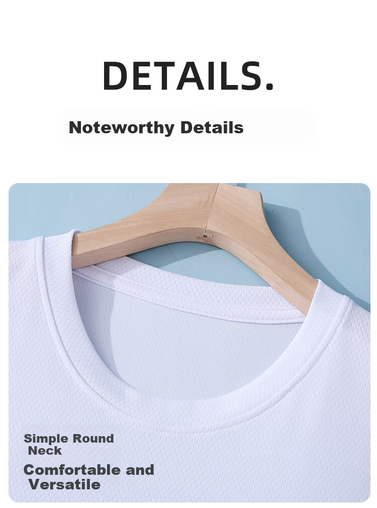 Miiow Men's Cooling Quick-Dry Short Sleeve T-Shirt Summer Ice Silk Thin Breathable Sports Casual Top White 3XL 12