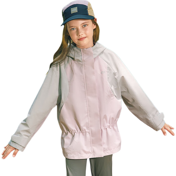 BALABALA Girls' Lightweight Jacket, Children's Outerwear, 2026 New Spring And Autumn Style, Sports Outdoor Warm Windproof Coat
