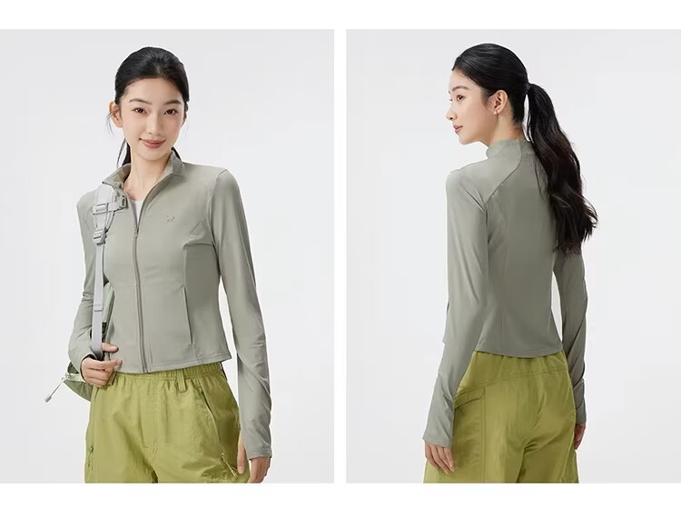 CAMEL Camellia Stand Collar Sun Protection Jacket 2026 Summer New Short Slim Fit 1006 (Dilireba Style) 26