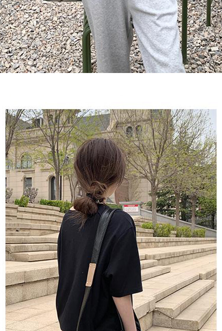 Langsha Lazy Style Short Sleeve T-Shirt for Women Spring Summer Slim Fit Casual Base Layer New Style 12