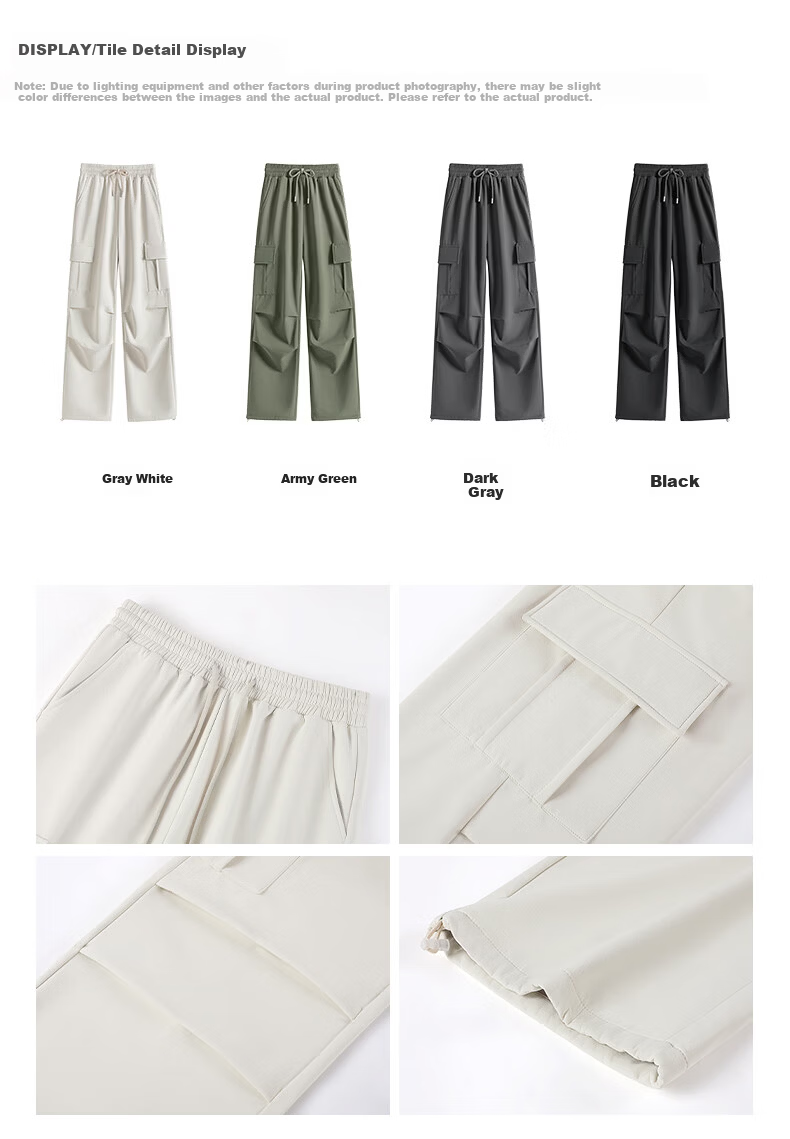 TonLion Women's Summer Workwear Pants New Cool-Touch Straight-Leg Jogger Convertible Elastic Slim Fit Sports Trousers 15