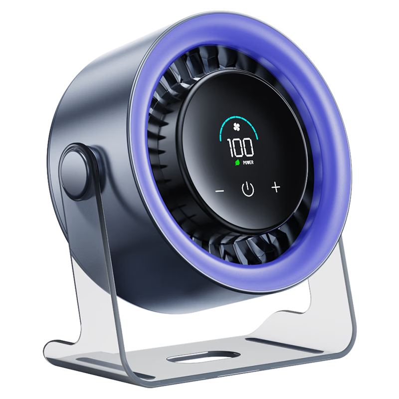 Licao Mini Fan USB Fan Desktop Fan Silent Office Mijia APP Control 199-Level Strong Cooling Dual Power Rechargeable