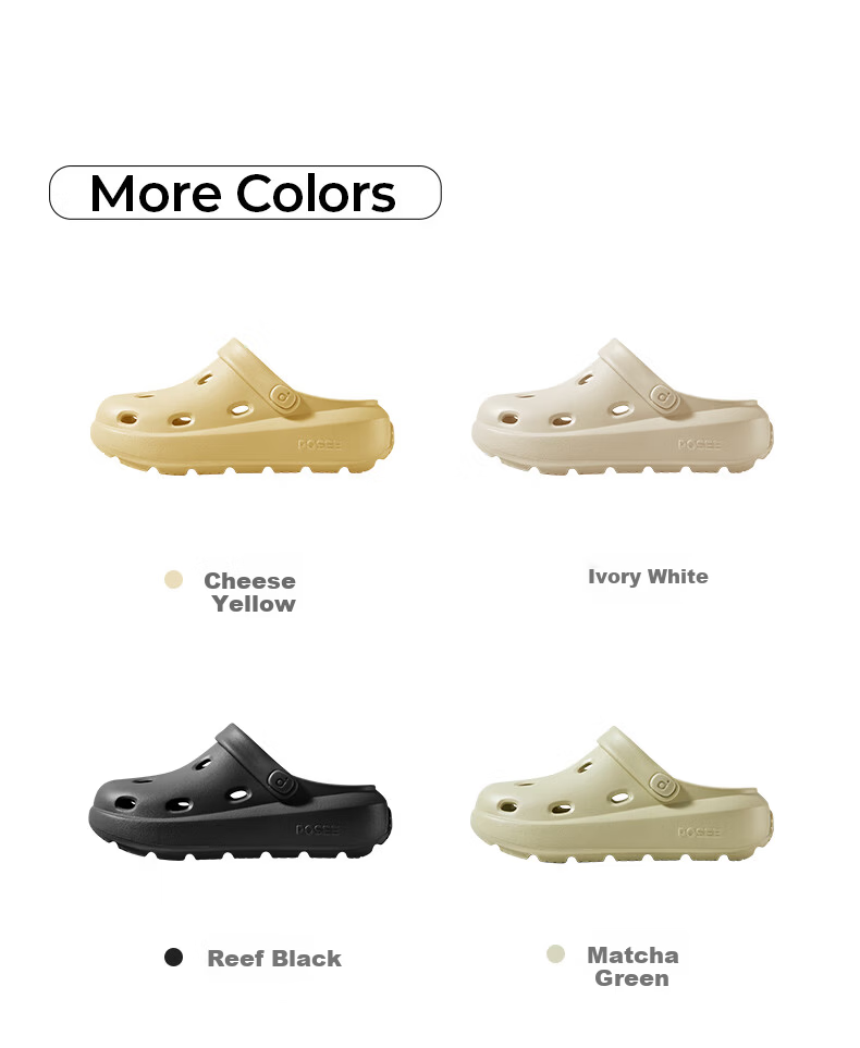 Puxi Cheese Splat Sensation Hollow Out Women's Thick Sole Sandals Beach Open Toe Slippers Outdoor Couple Reef Black Size 39-40 14