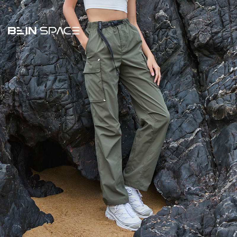 BEIN SPACE Four Seasons Outdoor Breathable Durable Hiking Pants Work Pants Trousers A032 Qingyan Sand (Women's) XS