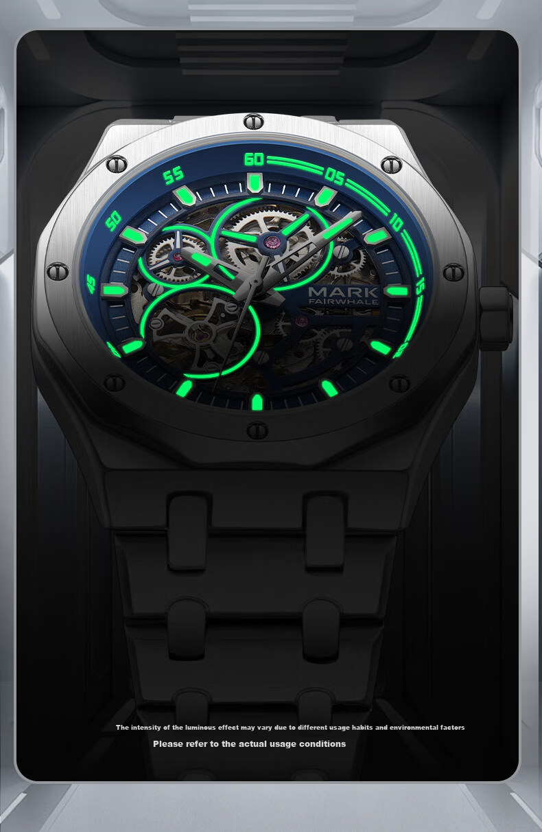 MARK FAIRWHALE Men's Top 10 Automatic Mechanical Business Watch National Brand Wristwatch Birthday Gift for Boyfriend 6840 18