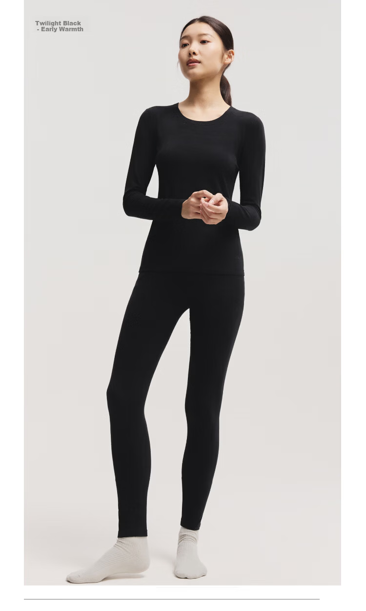 Beneunder Women's Thermal Fleece-Lined Autumn Winter Leggings Seamless Anti-Static Warm Base Layer Pants 35