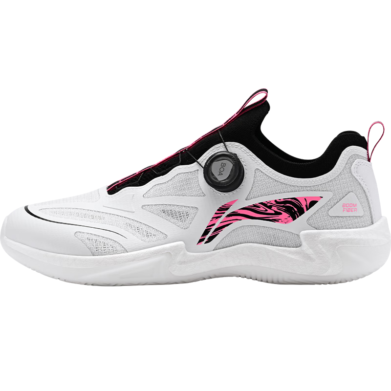 LI-NING Professional Table Tennis Shoes MAGE 2.0 PRO Full Palm BOA Dial Wide Fit Carbon Plate Fluorescent Pink 43