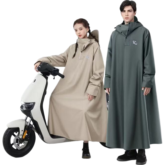 Cheguimu Electric Bicycle Raincoat, Detachable Full-Body Design, Long Style for Men And Women, Adult Riding, Electric Motorcycle Rain Poncho