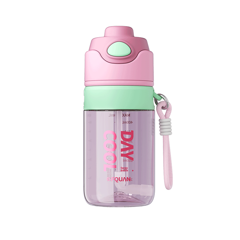 Fuquan Spray Water Bottle Children's Middle School Student School Special Sports Water Bottle Summer with Scale Straw Spray Cup