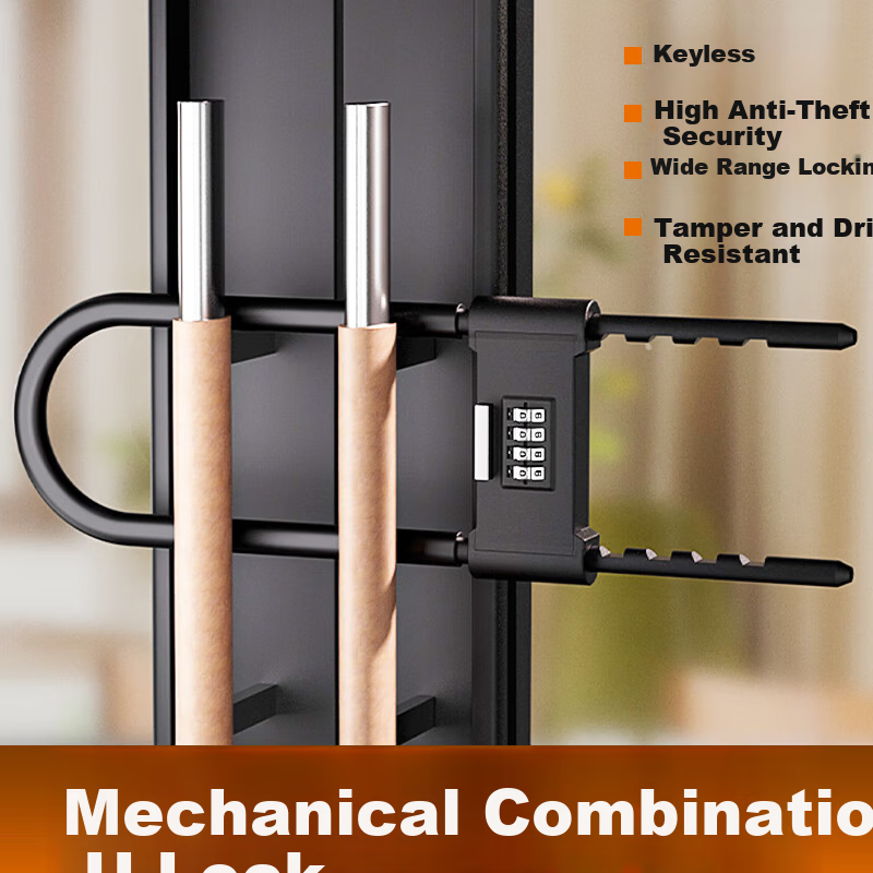 Chugong U-Shaped Combination Lock Glass Door Anti-Cut Anti-Pry Shop Double Door Motorcycle Anti-Theft U-Lock 350mm 1