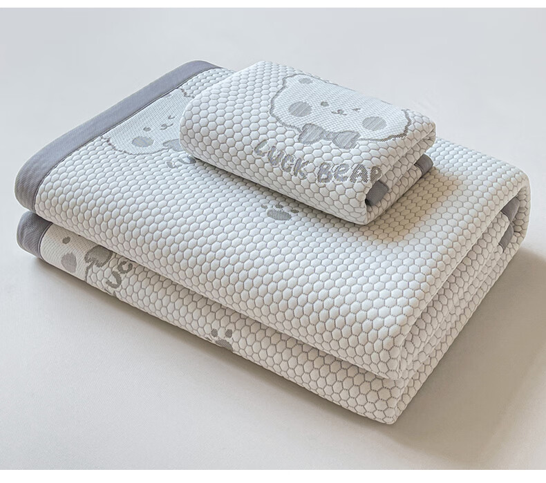 Hongdou Class A Ice Bean Cooling Mat Summer Ice Silk Washable Soft Mat Dorm Air Conditioning Mat 1.5*2m Gray 4