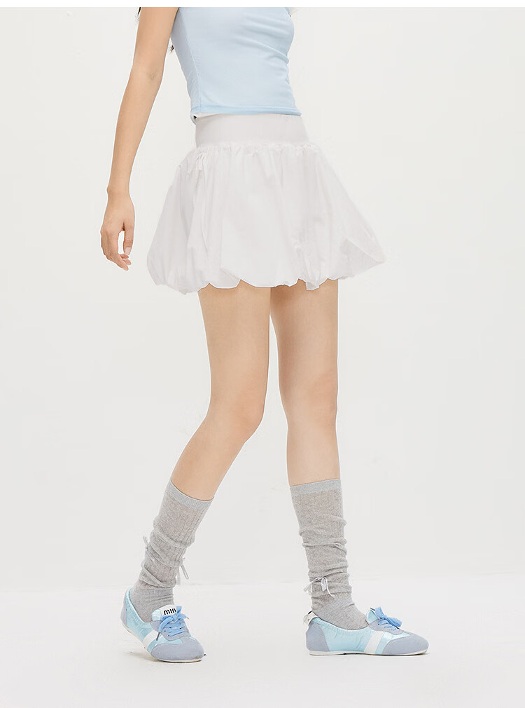 Semir Women's Summer Skirt Bowknot Cooling Sun Protection Versatile Outdoor Playful Bubble Hem Short Skirt 109326120004 15