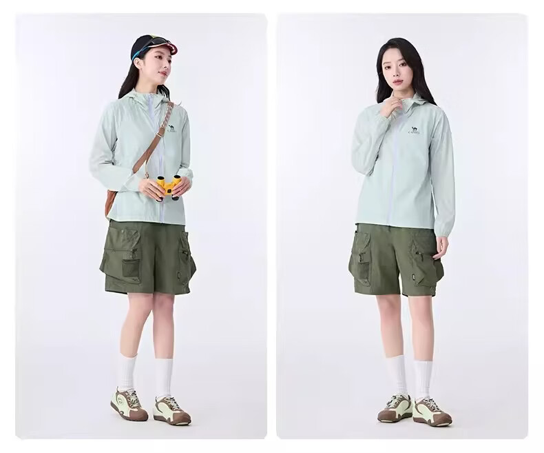 CAMEL Outdoor Original Yarn Sunscreen Jacket Women 26 Spring Summer New High Breathability Water-Repellent Durable Lightweight Coat Unisex 9001 27