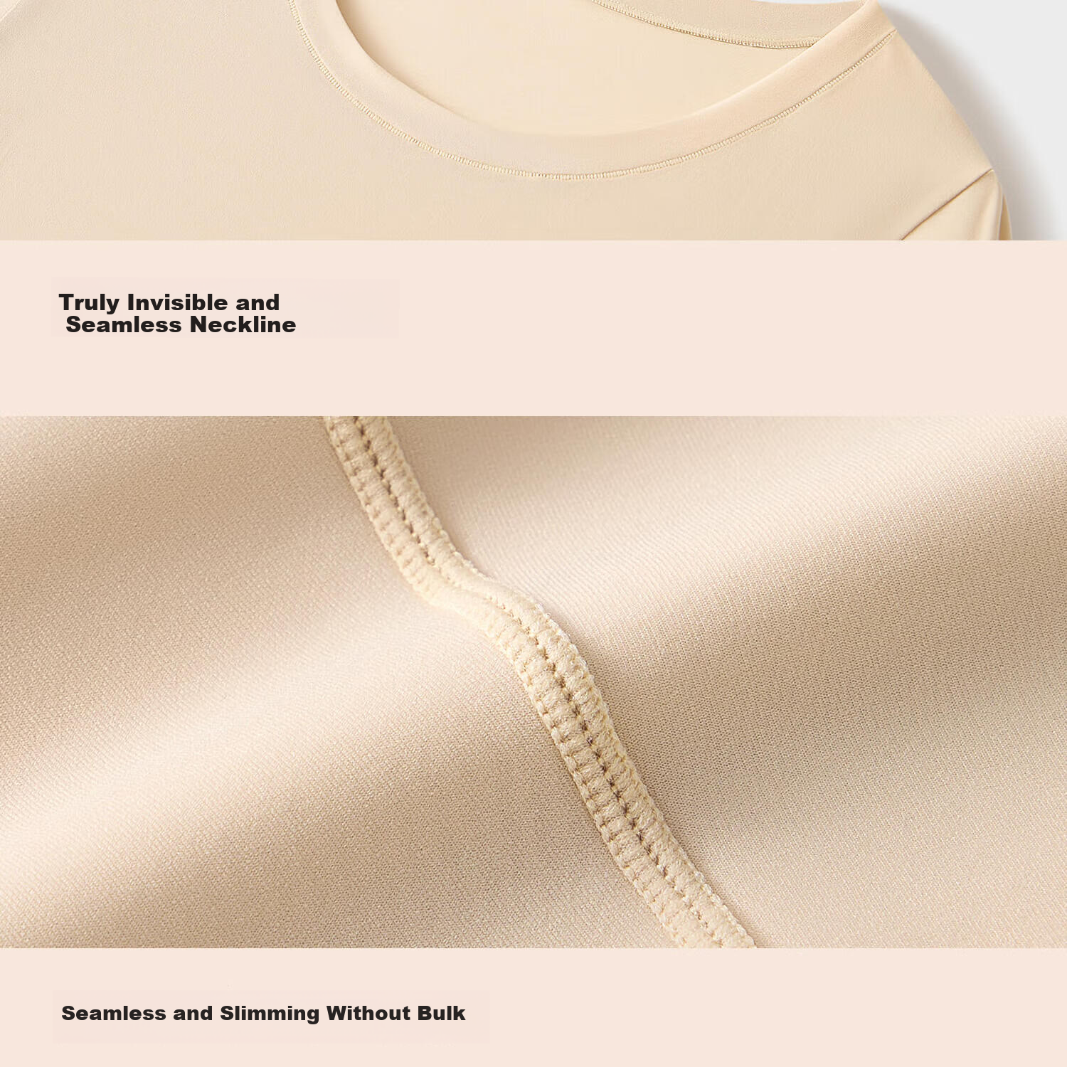 Urban Beauty Hyaluronic Acid Seamless Thermal Underwear Set for Women - Invisible Temperature-Regulating Base Layer with Skin-Enhancing Fabric 22