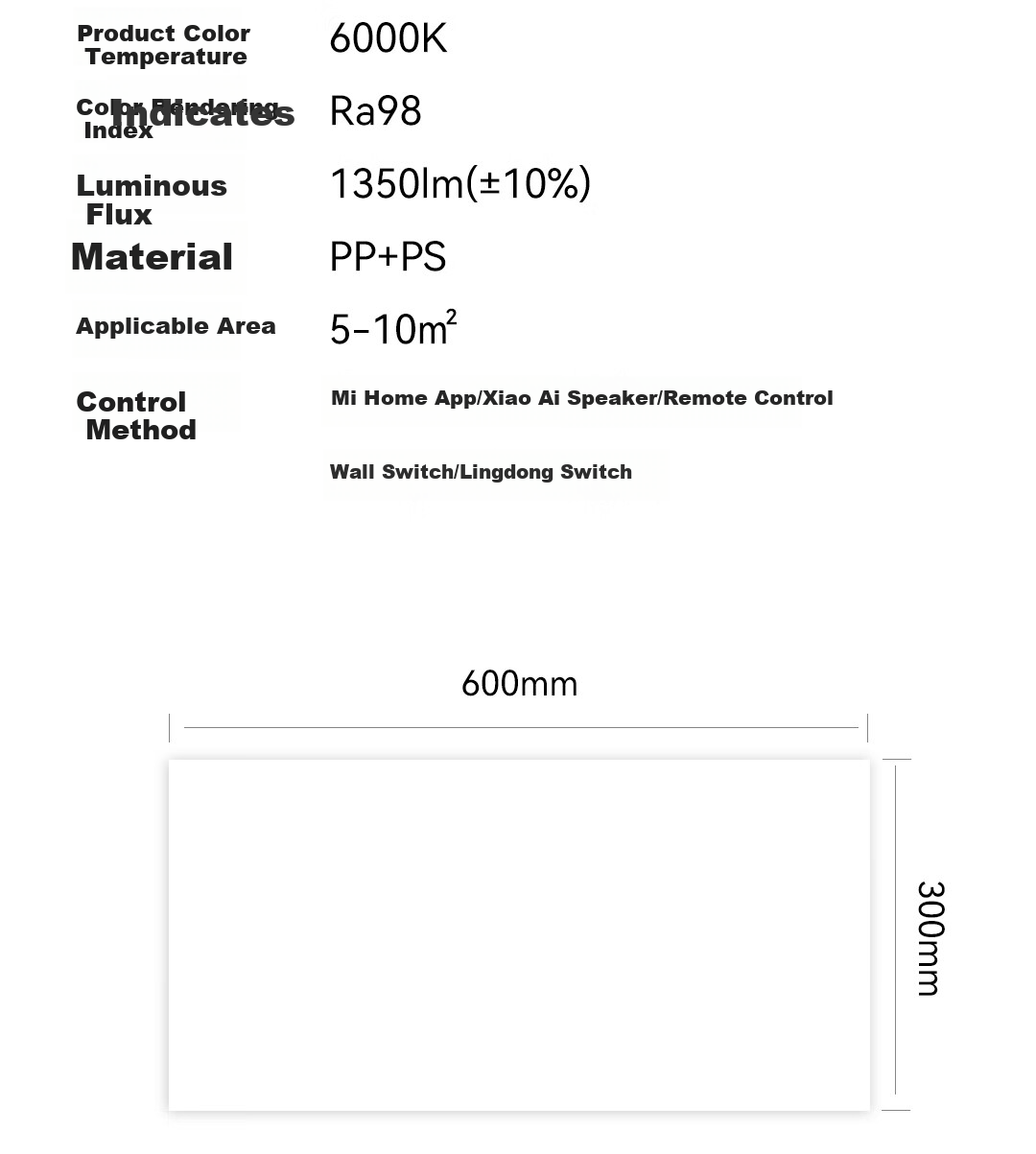 Yeelight Yilai Smart Full-Spectrum Panel Light L3 3030 20W 25