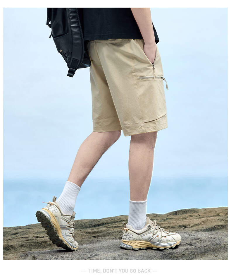 JEEP Men's Summer Breathable Loose Fit Sports Quick-Dry Casual Black Shorts 4XL 15
