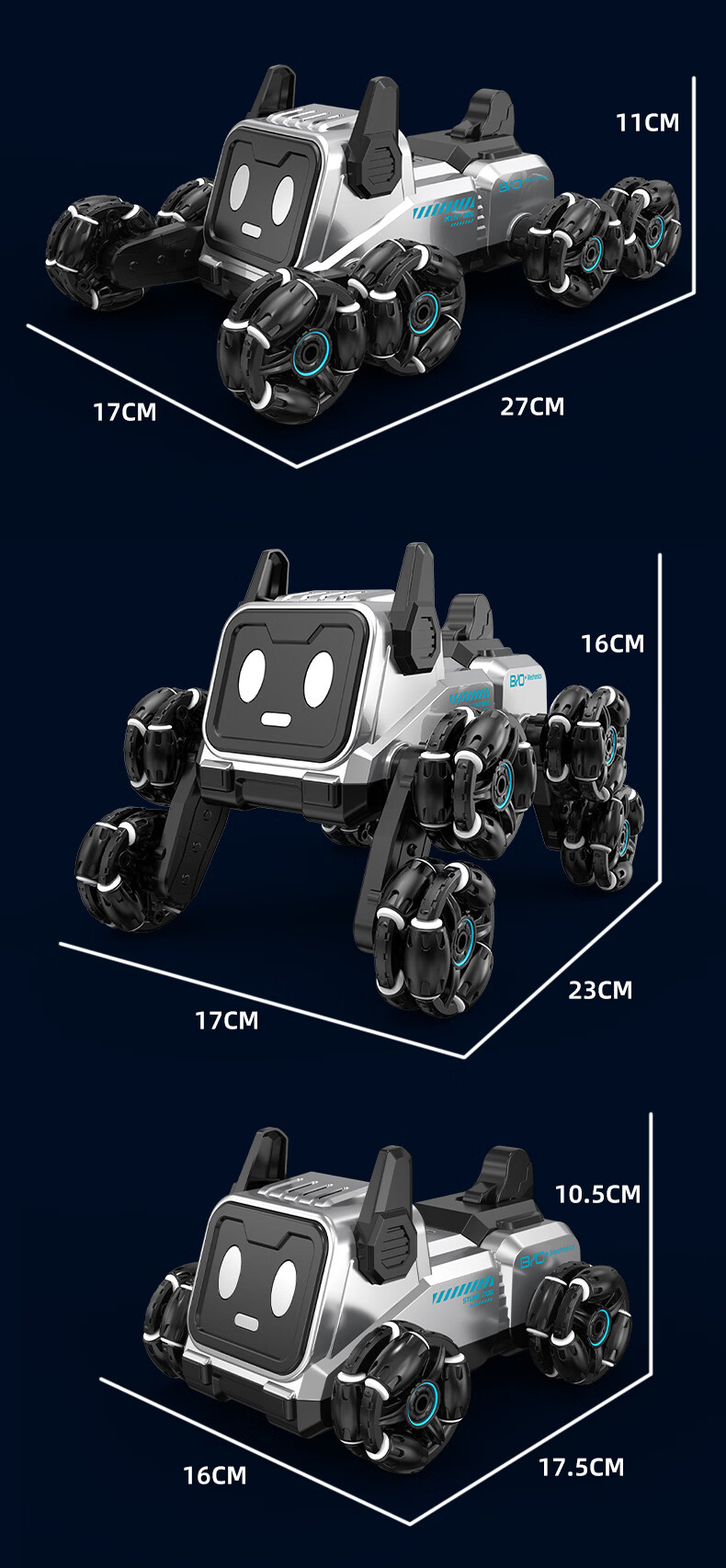 Remote Control Crawler Alloy Excavator with Dual Battery and Spray for Boys Kids Birthday Gift Ages 6-10 11