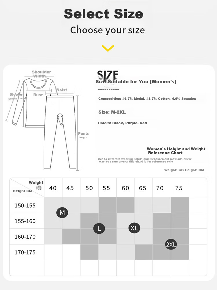 Bingxue Kapok Women's Modal Cotton Seamless 7A Antibacterial Thin Thermal Underwear Set Autumn Winter Base Layer Knitwear 7