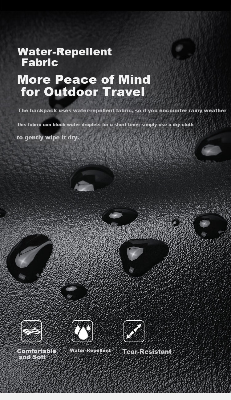 GOLF Men's Travel Backpack Unisex 15.6/16 Inch Laptop Student School Bag Soft Leather Business Backpack 5