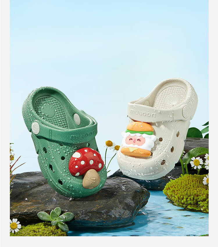 Mutong Kids Slippers Size 26 Summer Boys Baby Ventilated Cartoon Essential Oil Protective Sandals Girls Sweet Pepper Green 170 12