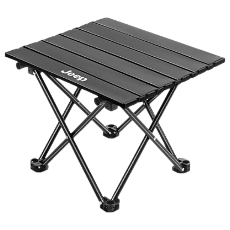 JEEP Outdoor Folding Table Camping Table and Chairs Picnic Camping Equipment Full Set Portable Small Egg Roll Table