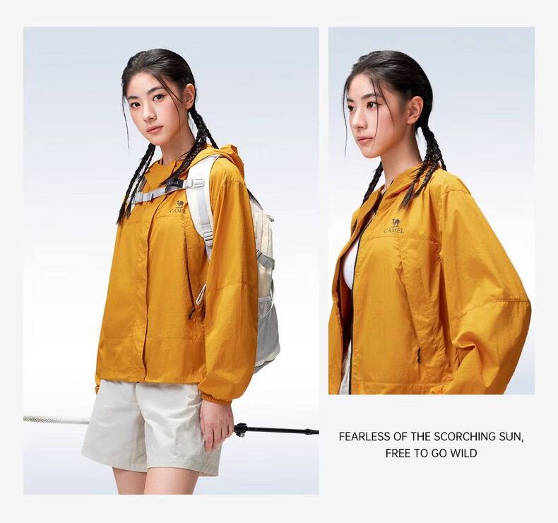 CAMEL Outdoor Sun Protection Jacket 2026 Spring Summer New UPF700+ Unisex Cooling Windproof Water-Repellent Sports Jacket 5024 17