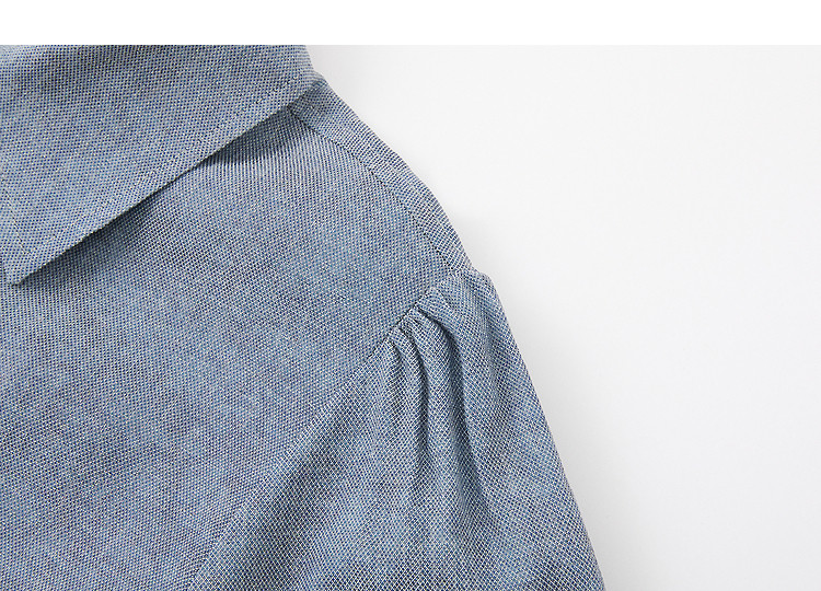 Demana [With Linen] Summer Urban Commuter Pleated Short Sleeve Turn-Down Collar Slim Straight Mid-Length Dress for Women Premium Feel 13