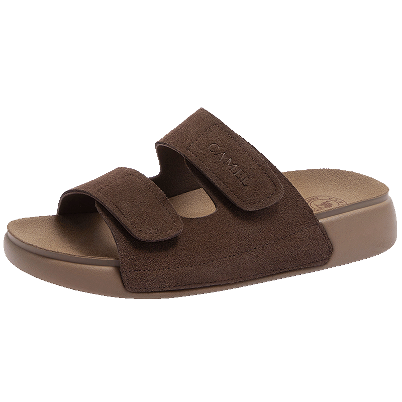 CAMEL Outdoor Soft Loafers 2.0 Thick Sole Velcro Birkenstock Sandals L26M504019 Brown (Suede) Size 39