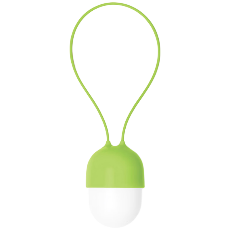 LEXON Lanyard Garden Outdoor Decorative Hanging Lamp Home Camping Ambient Rechargeable Press Night Light Green Yellow