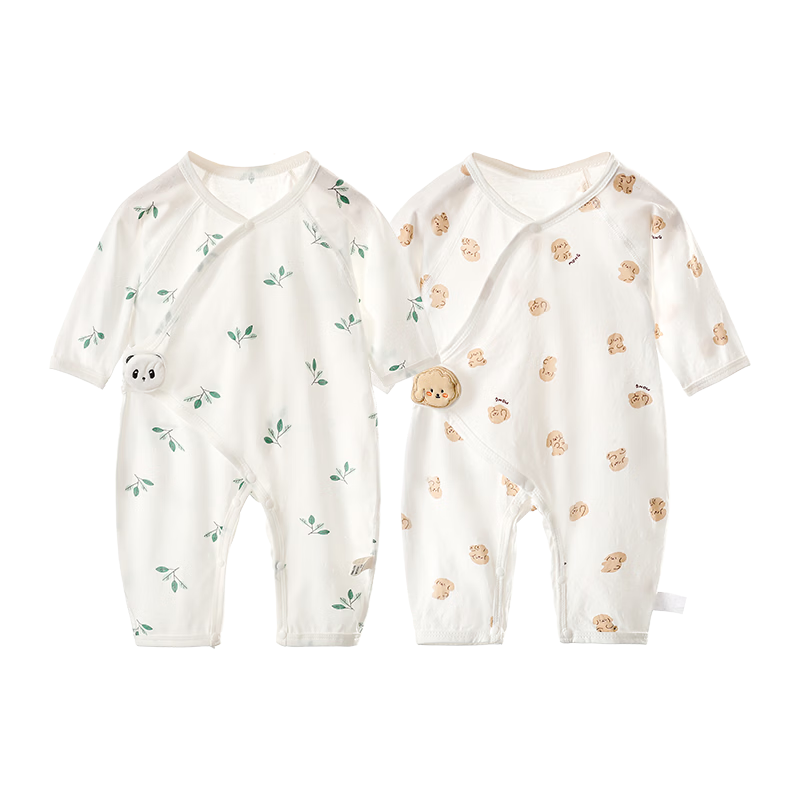 Baby Summer Thin Cotton Romper Unisex Infant Bodysuit Seamless Sleepwear Size 66