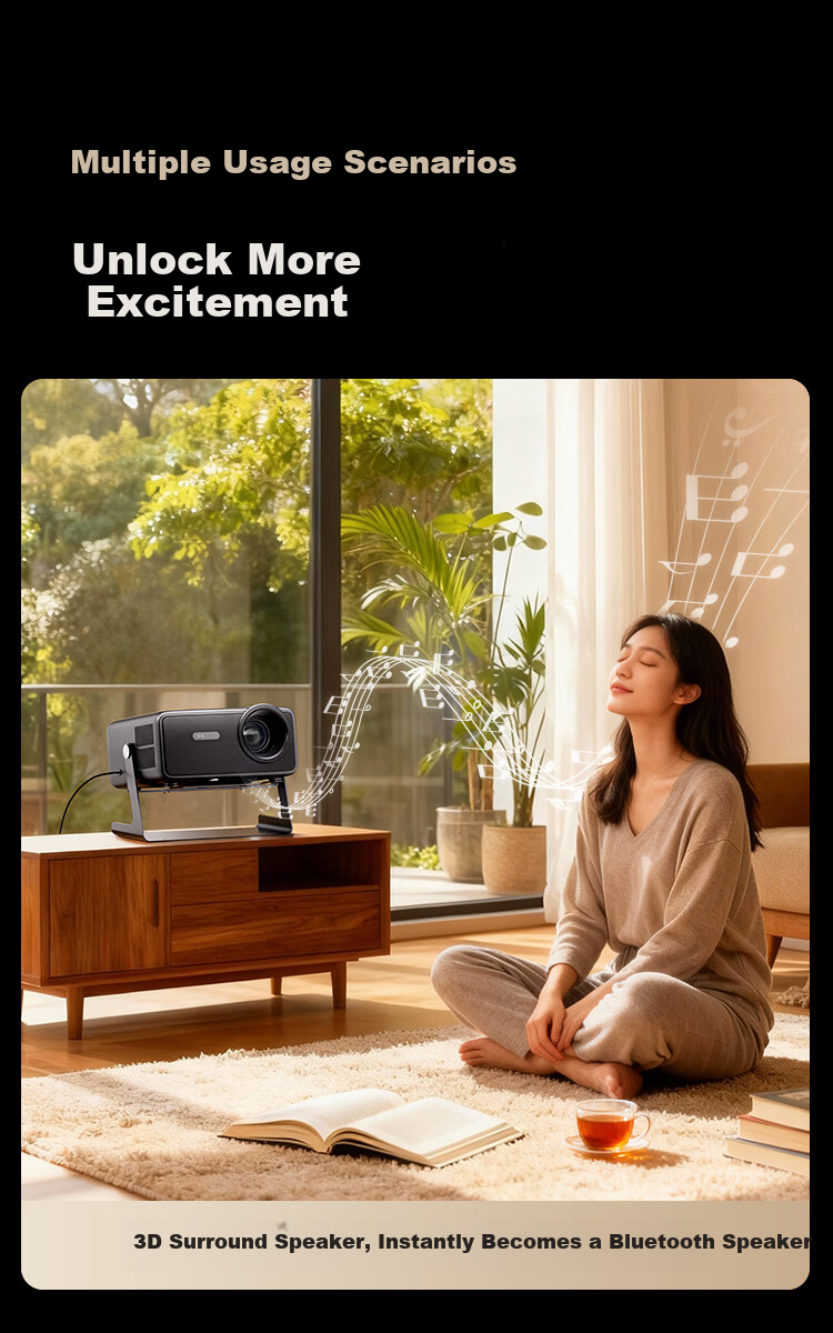 JD Jingzao Ultra 1300CVIA High-Brightness PTZ Projector Laser TOF Visual Focus Home Theater All-in-One PTZ 4K Smart Projector 11