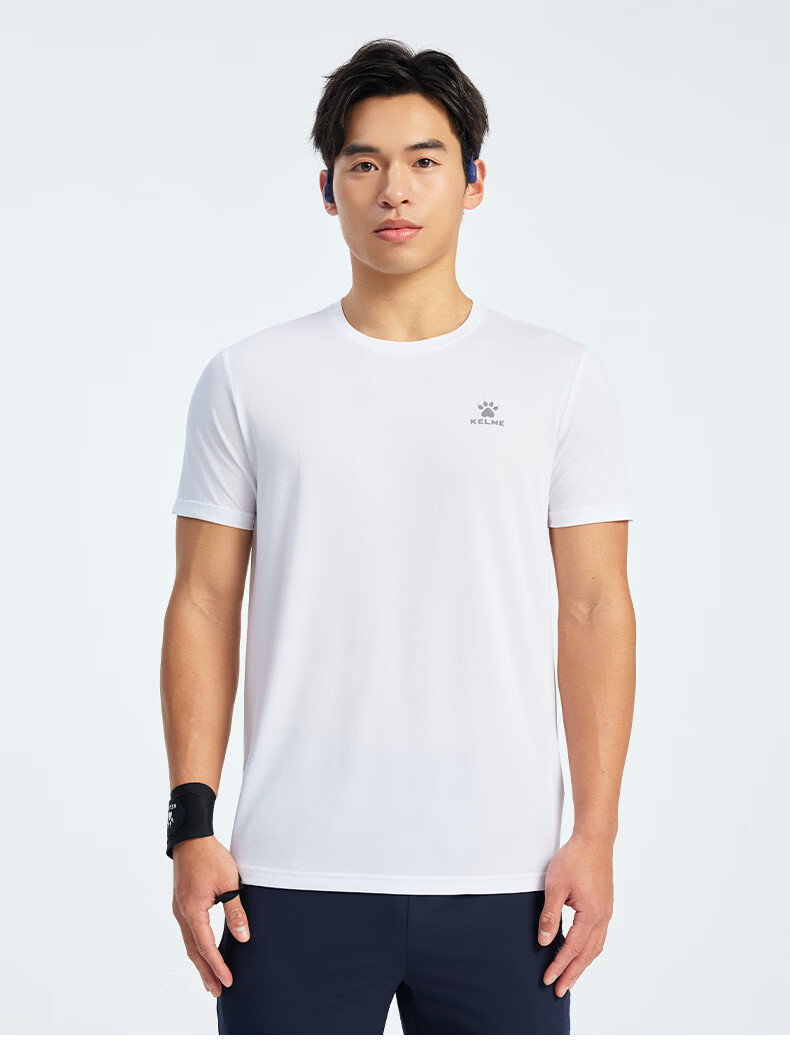 KELME Men's Sports T-Shirt 2026 Summer New Fitness Running Training Short Sleeve Moisture-Wicking Tee 2