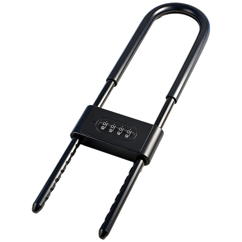 Aoben U-Shaped Lock, Password Lock, Anti-Code Glass Door Lock, Pick-Resistant, Anti-Theft, KFC Door Lock, 187A