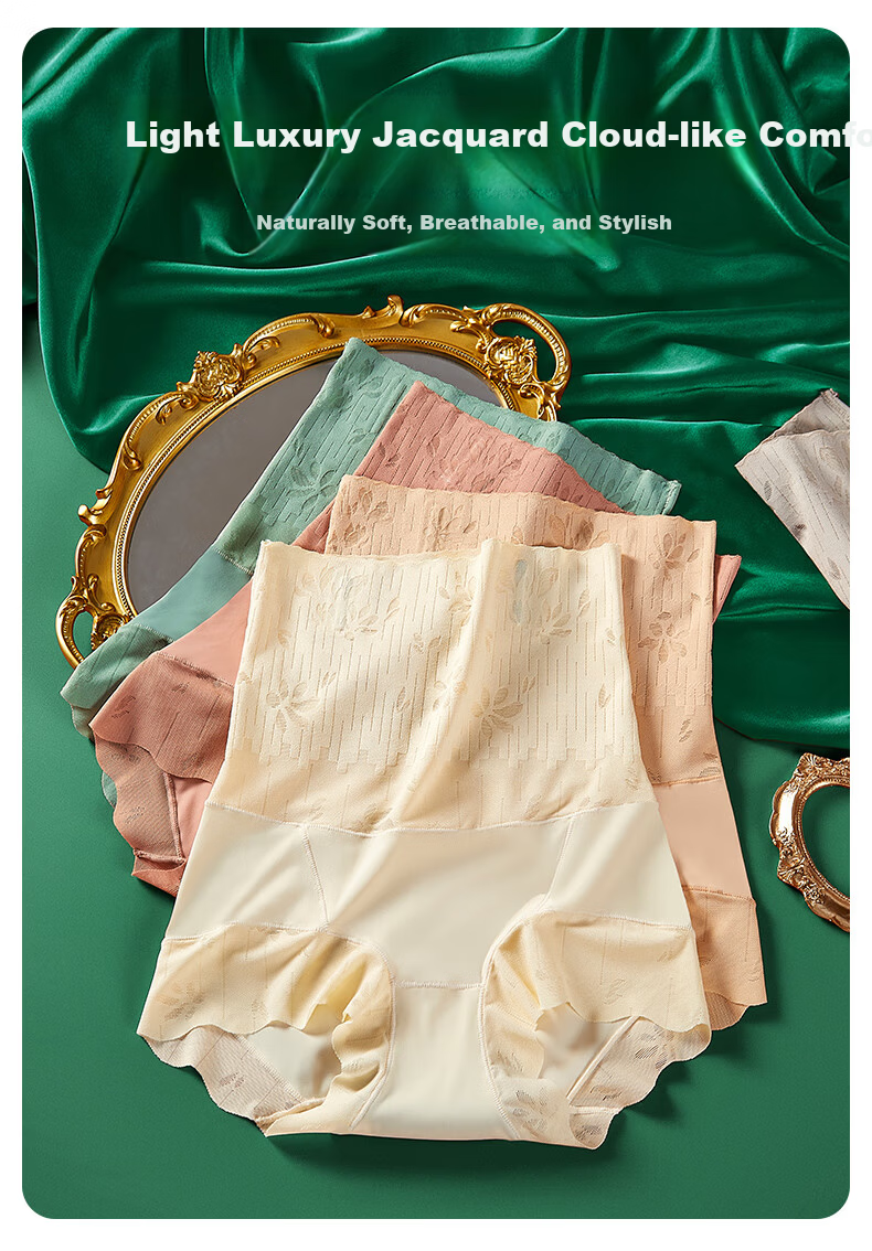 Mei Ya Ting Seamless High-Waist Tummy Control Women's Underwear Strong Abdomen Shaping Hip Lift Postpartum Shaping Triangle Shorts for Qipao 5