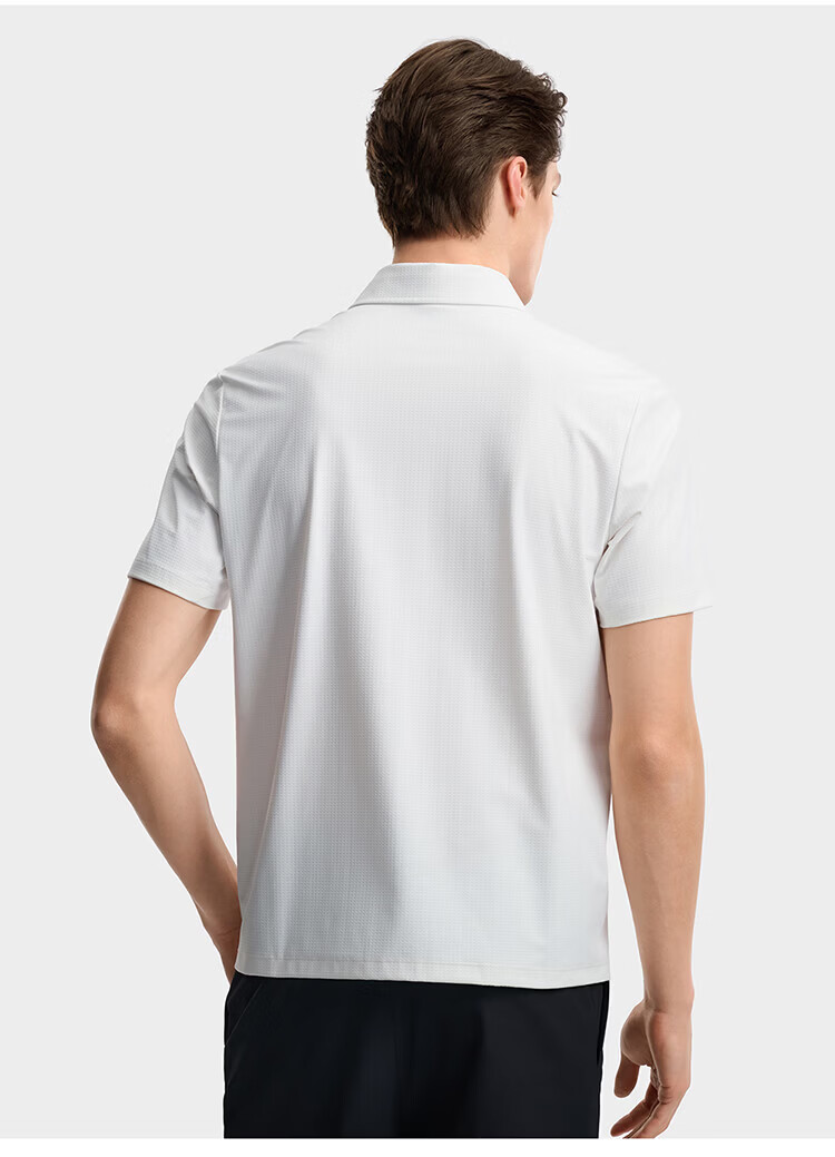 FILA Official Men's Knitted Short Sleeve Polo Shirt 2026 Summer Sun Protection Cooling Comfortable Top 46