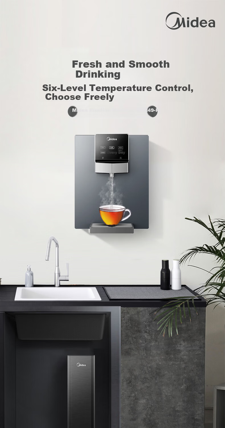 Midea Home Pipeline Water Dispenser Instant Heating 6-Level Temperature Control Full Flow Matching MG249-R* 1