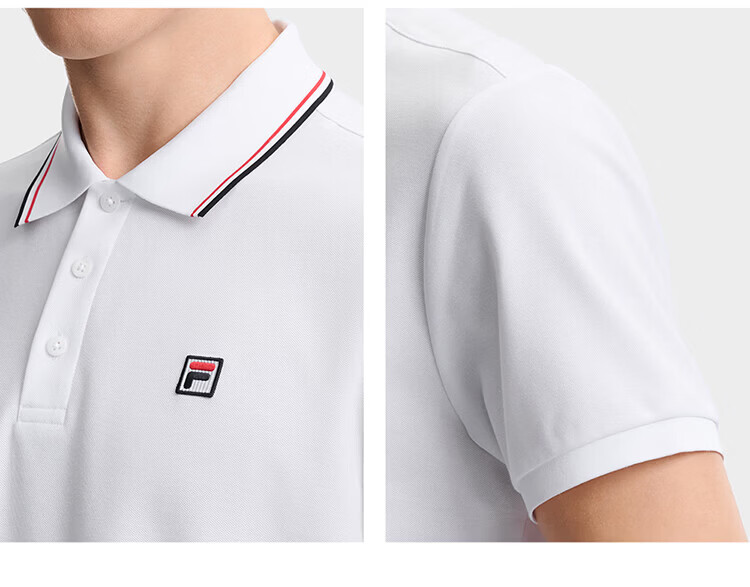 FILA Official Men's Knitted Short Sleeve Polo Shirt 2026 Summer Casual Comfortable Cooling Top 29