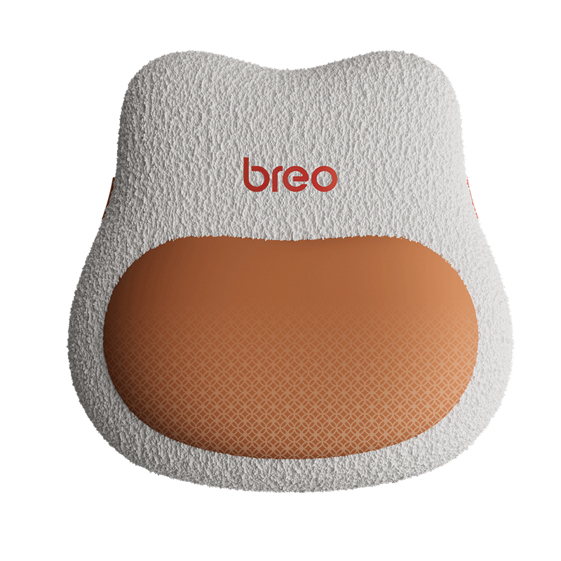 Breo BackLitePro Waist Massager Lumbar Pillow Back and Neck Massager Shoulder and Cervical Kneading Heat Therapy Gift for Birthday and Couples