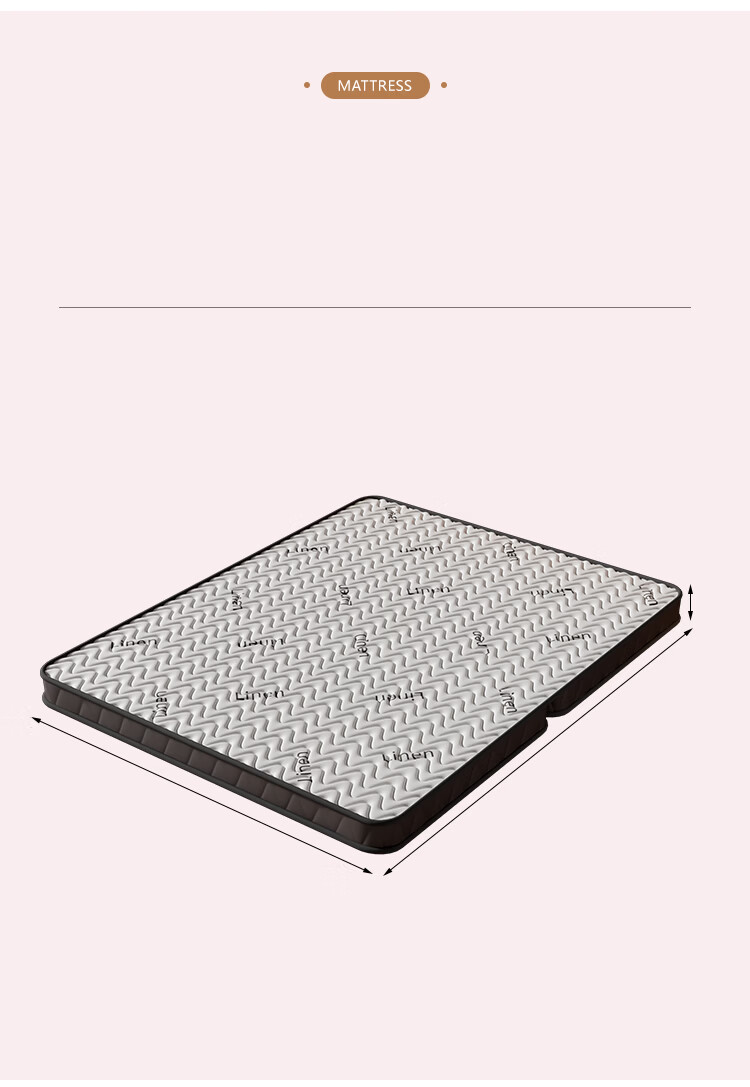 L&S Coconut Palm Mattress Foldable Firm Coconut Palm Tatami Natural Coconut Palm Mattress 6cm Thick CD39 1.8*2m 20