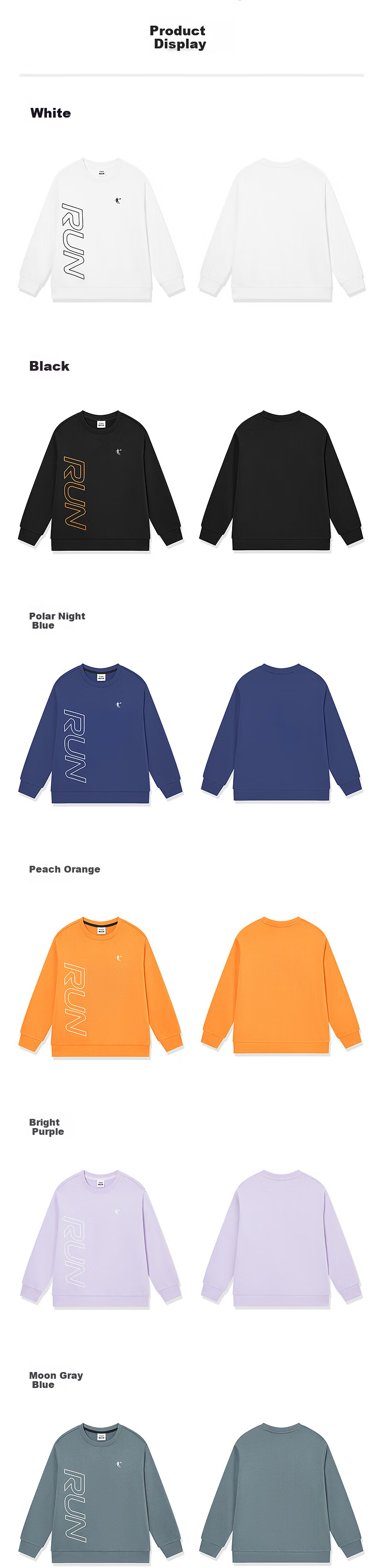 QIAODAN Boys' Hoodie Full Size Long Sleeve T-Shirt Spring Autumn Knitwear Kids Clothing Polar Night Blue 150 8