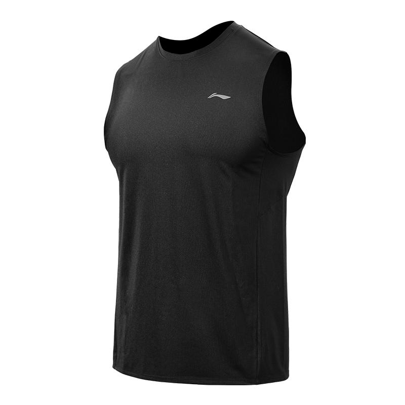 LI-NING Men's Quick-Dry Sports Vest Ice Silk Breathable Sleeveless Basketball Training Tank Top