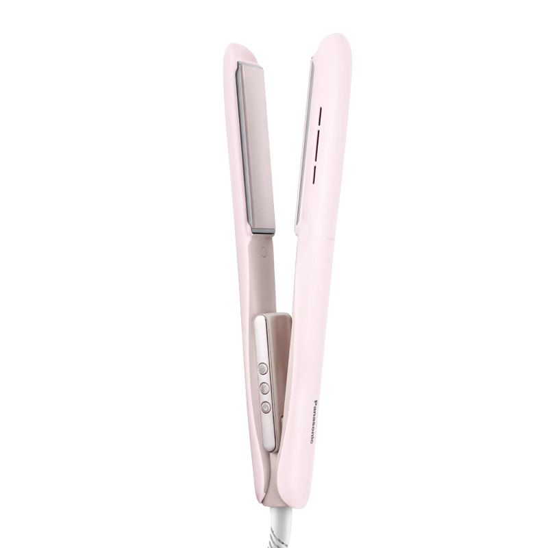 Panasonic Cream Bar 2.0 Straight Flat Iron, Negative Ion Hair-Friendly, Automatic Curling Iron, Women's Flat Iron, Bangs, Birthday Gift, EH-HV32