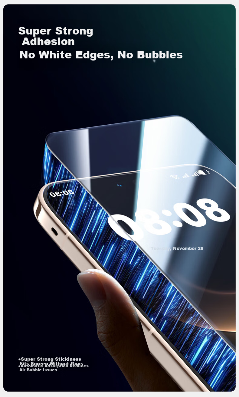 Shanmo Tempered Glass Screen Protector for Huawei Mate80 Mate80 Pro - HD Full Coverage Explosion-Proof Anti-Fingerprint Smooth Phone Film 7