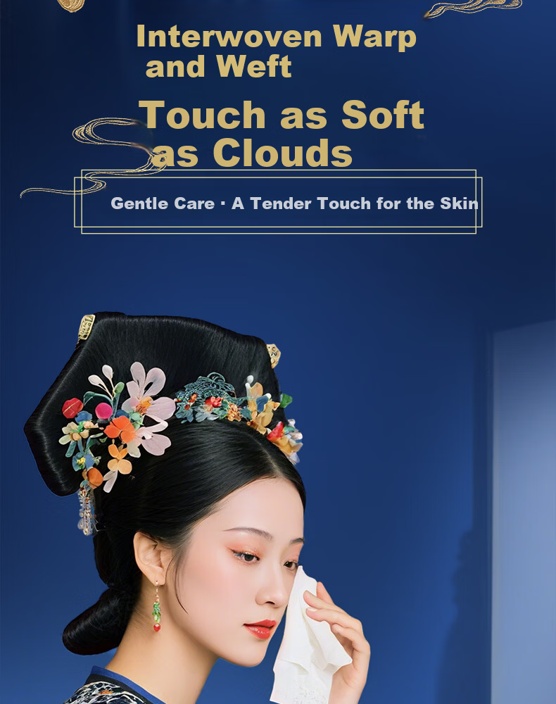 C&S Soft Pack Artistic Oil Painting Palace World 4-Ply 80 Sheets 4 Packs Tissue Paper Napkins Portable Pack 6