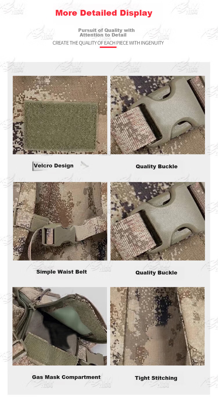 Huaiyi Camouflage Assault Backpack Outdoor Tactical Double Shoulder Training Mountaineering Bag Jungle Starry Sky [Jing Warehouse] 12
