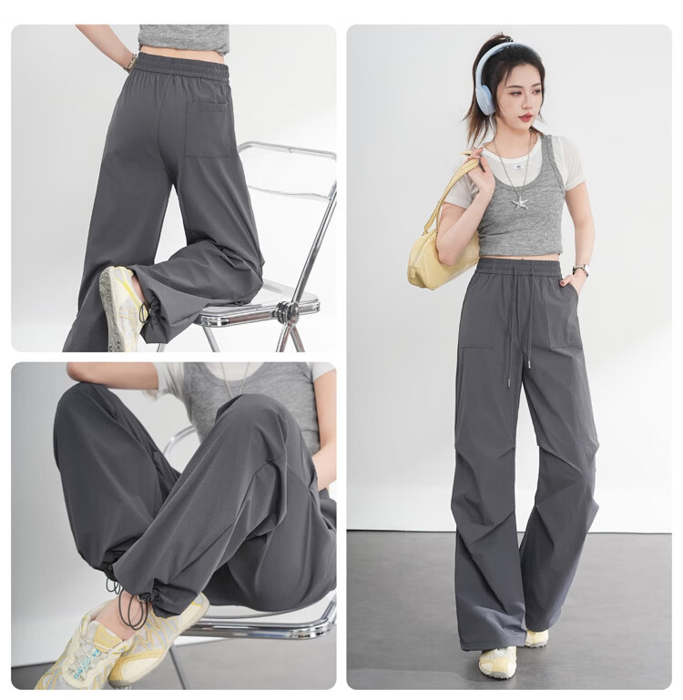 Free Style Women's Cargo Pants Summer Thin 2026 New High Waist Slim Waterproof Quick-Dry Outdoor Paratrooper Hiking Tactical Pants 28
